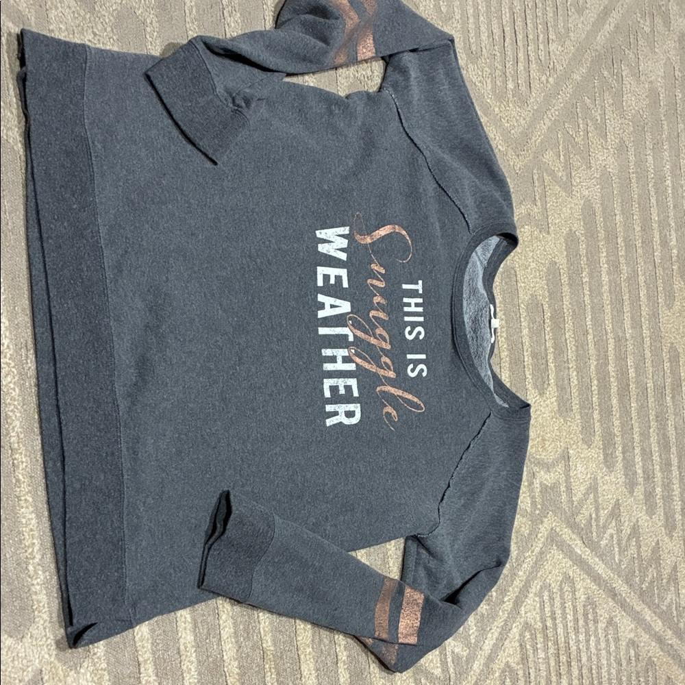 Maurices Charcoal and Copper 'Snuggle Weather' Sweater
